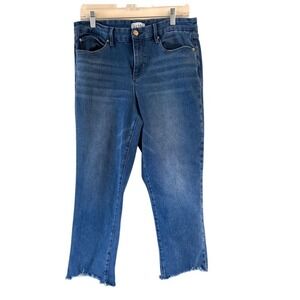 Nicole‎ Miller New York Soho High Rise Straight Crop Jeans Sz 8